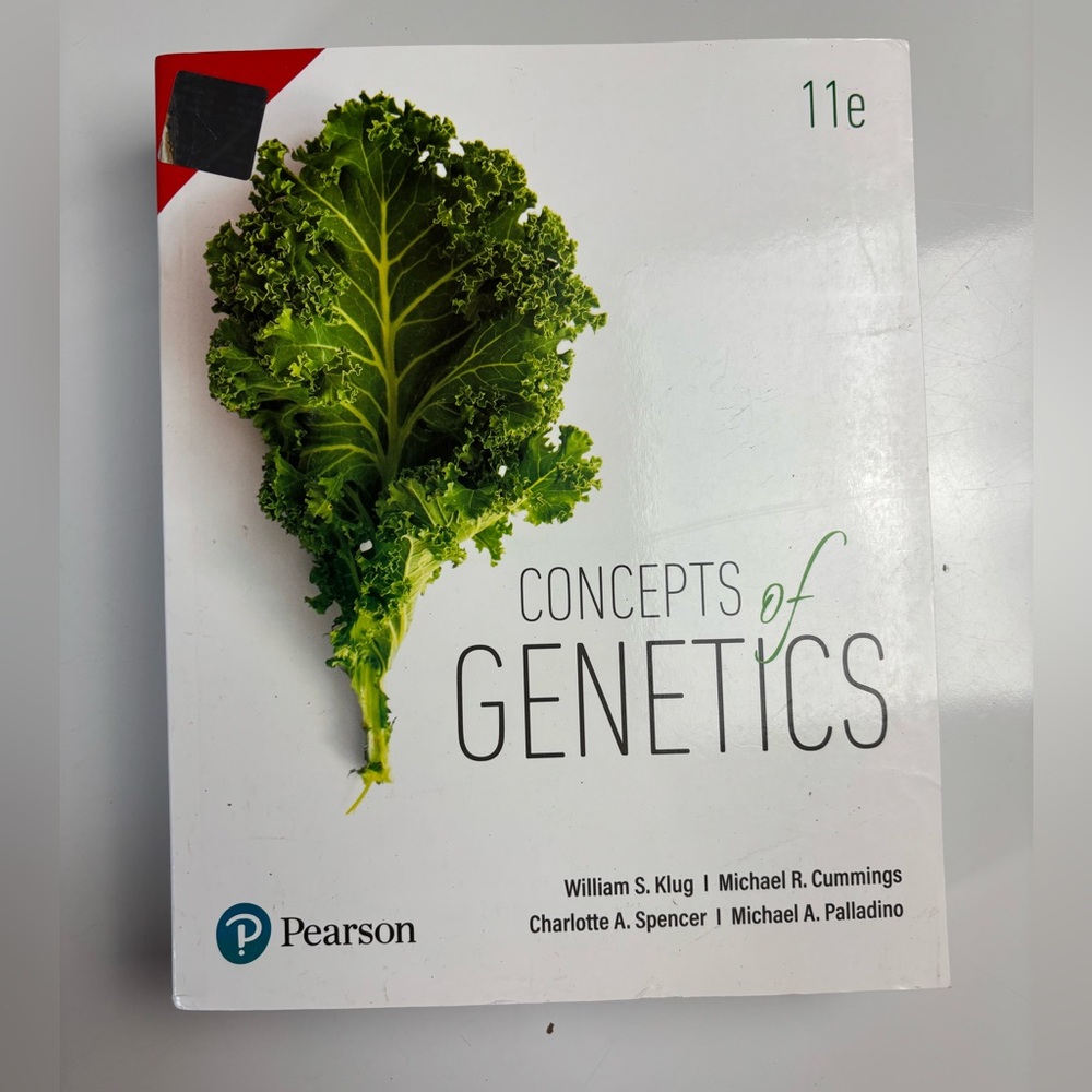 Concepts of Genetics by Pearson Paperback‎ book
